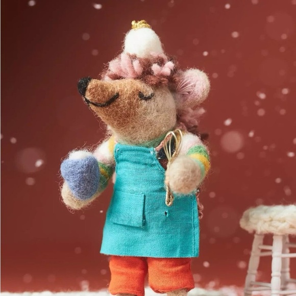 Anthropologie Other - Anthropologie Hobbies Collection Baker New Colorful Felt  Figurine